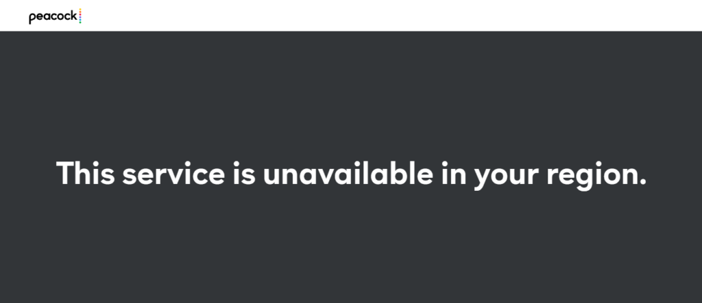 This service is unavailable in your region.